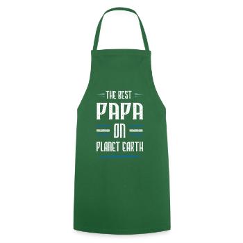 Bester Papa Zitat Dad Vatertag - Kochschürze - Grün - Vorne - AI Model Male 185 dark (185cm)