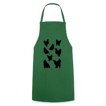 Hen club in black - Cooking Apron - green - Front - AI Model Male 185 dark (185cm)
