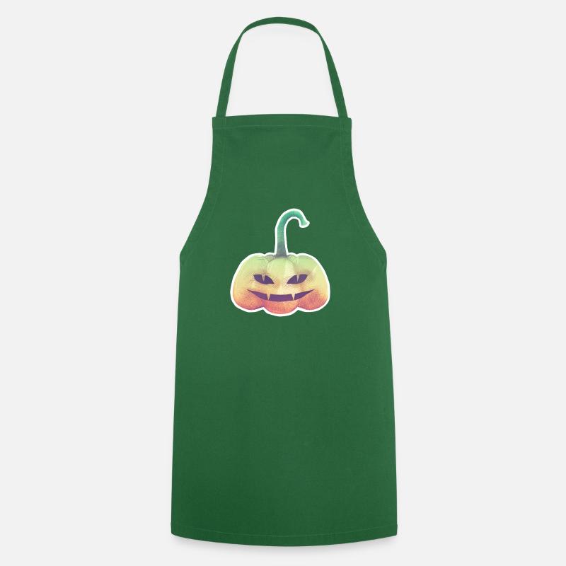 Halloween Pumpkin - Cooking Apron - green