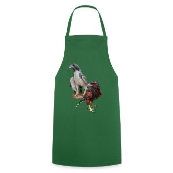 Hawks - Cooking Apron - green - Front - AI Model Male 185 dark (185cm)