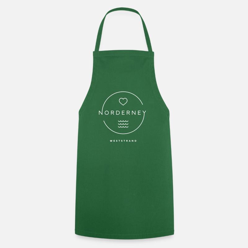Norderney West Beach - Cooking Apron - green