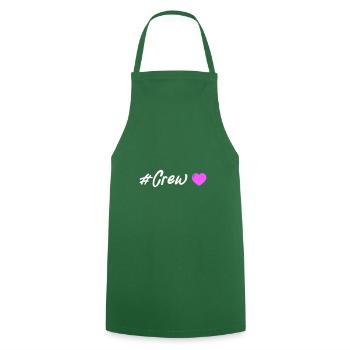 Crew Heart - Cooking Apron - green - Front - AI Model Male 185 dark (185cm)