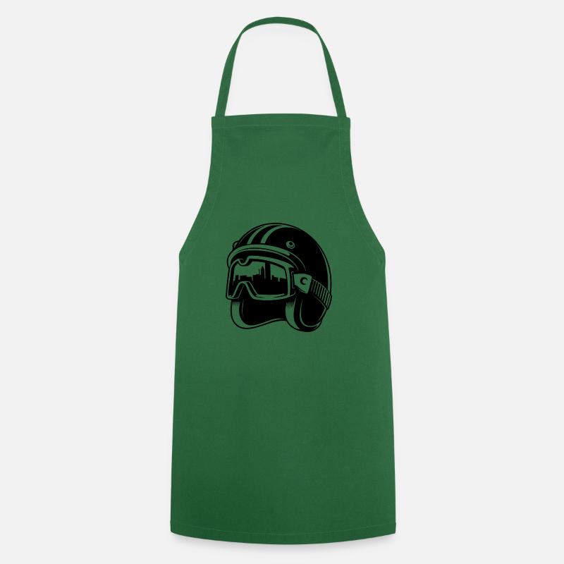 casque de course - Tablier de cuisine - vert foncé