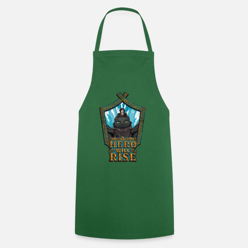 Dragons Un Héros Se Lèvera - Tablier de cuisine - vert foncé