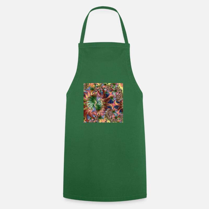 Diamond pattern colorful - Cooking Apron - green