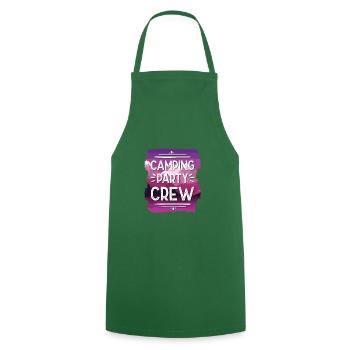 Équipe de fête de camping - Tablier de cuisine - vert foncé - Devant - AI Model Male 185 dark (185cm)