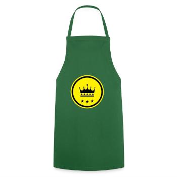 Crown Symbol - Cooking Apron - green - Front - AI Model Male 185 dark (185cm)