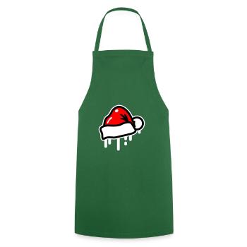 Chapeau de Noël Symbole de Noël Noël - Tablier de cuisine - vert foncé - Devant - AI Model Male 185 dark (185cm)