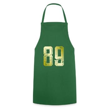 89 Number Symbol - Cooking Apron - green - Front - AI Model Male 185 dark (185cm)