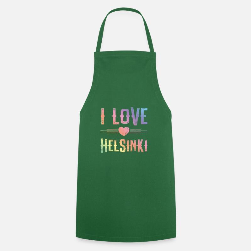 J’adore Helsinki - Tablier de cuisine - vert foncé