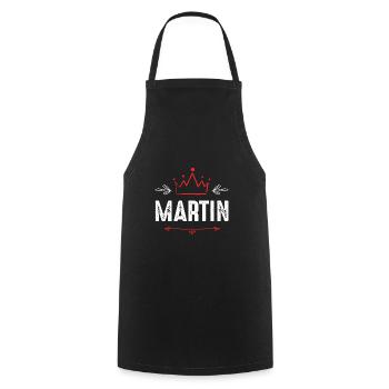 Martin - Tablier de cuisine - noir - Devant - AI Model Male 185 dark (185cm)