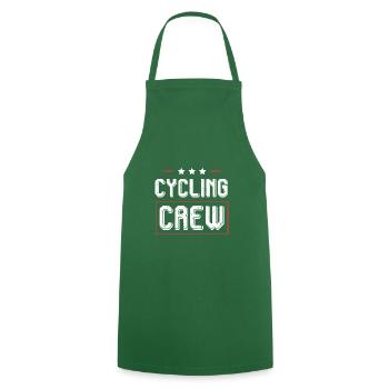 Cycling Crew - Cooking Apron - green - Front - AI Model Male 185 dark (185cm)