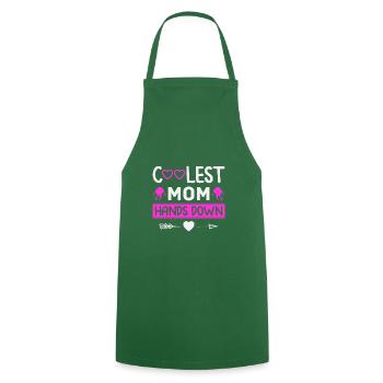 Mother Gift Idea for Mother's Day Best Mother - Cooking Apron - green - Front - AI Model Male 185 dark (185cm)