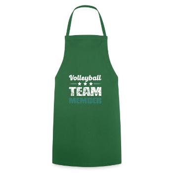 Volleyball Team - Cooking Apron - green - Front - AI Model Male 185 dark (185cm)