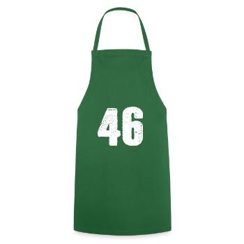 46 Zahl Trikot - Kochschürze - Grün - Vorne - AI Model Male 185 dark (185cm)