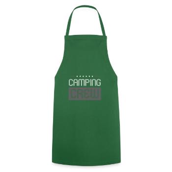 Camping Crew - Kochschürze - Grün - Vorne - AI Model Male 185 dark (185cm)