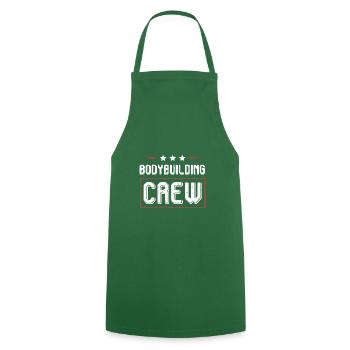 Equipe de musculation - Tablier de cuisine - vert foncé - Devant - AI Model Male 185 dark (185cm)