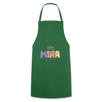 Mira - Tablier de cuisine - vert foncé - Devant - AI Model Male 185 dark (185cm)