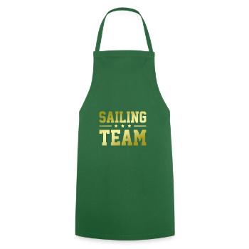 Équipe de voile - Tablier de cuisine - vert foncé - Devant - AI Model Male 185 dark (185cm)