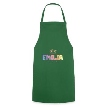 Emilia - Cooking Apron - green - Front - AI Model Male 185 dark (185cm)