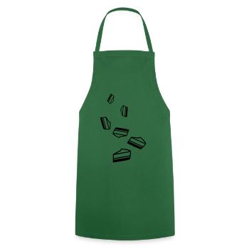 Cake cheesecake - Cooking Apron - green - Front - AI Model Male 185 dark (185cm)