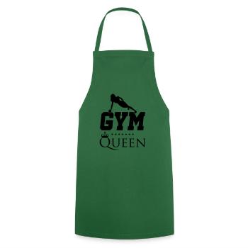 Reine de remise en forme - Tablier de cuisine - vert foncé - Devant - AI Model Male 185 dark (185cm)