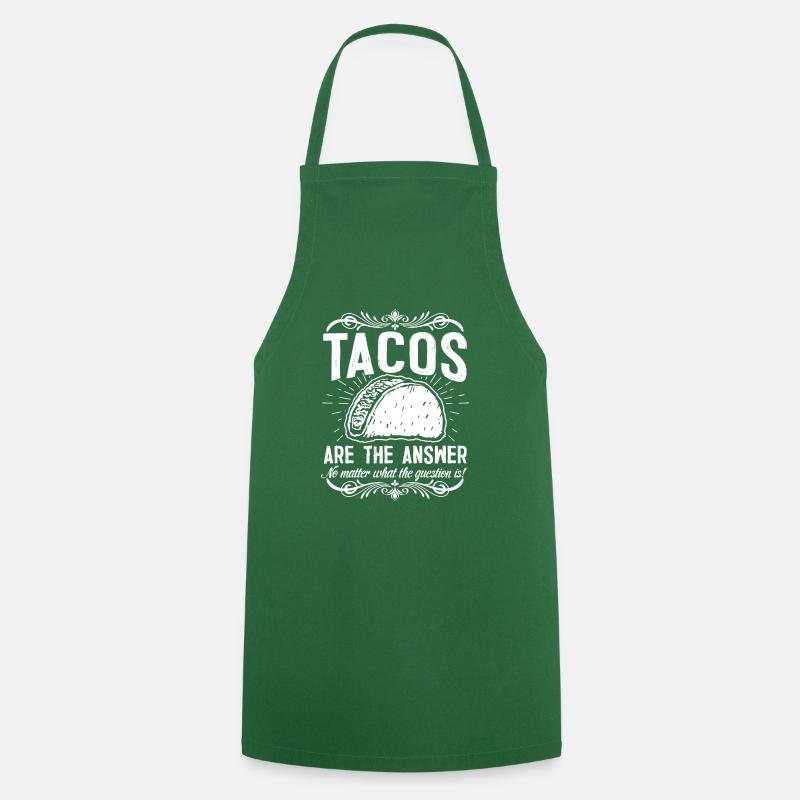 Cheat Day Burrito Burger Restauration rapide Pizza - Tablier de cuisine - vert foncé
