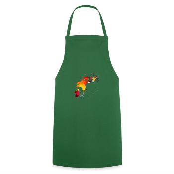 Motorcycle Motocross Sport Gp Fitness icon - Cooking Apron - green - Front - AI Model Male 185 dark (185cm)