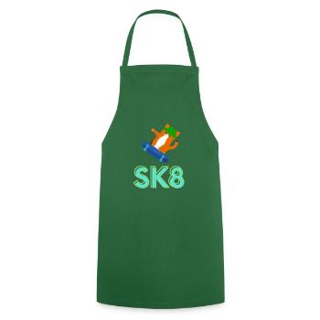 SK8 - Kochschürze - Grün - Vorne - AI Model Male 185 dark (185cm)