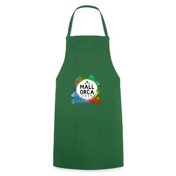 Mallorca 2024 Colorful - Cooking Apron - green - Front - AI Model Male 185 dark (185cm)