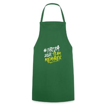 Ibiza 2025 Team - Cooking Apron - green - Front - AI Model Male 185 dark (185cm)