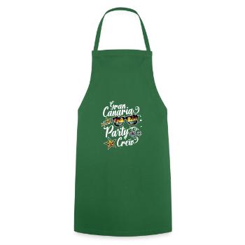 Équipe de fête de Gran Canaria - Tablier de cuisine - vert foncé - Devant - AI Model Male 185 dark (185cm)