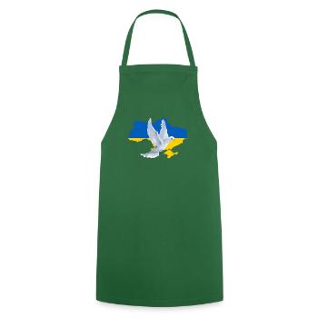 Map Ukrain - Cooking Apron - green - Front - AI Model Male 185 dark (185cm)