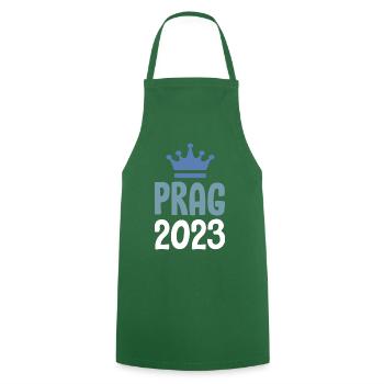 Prag 2023 Krone - Kochschürze - Grün - Vorne - AI Model Male 185 dark (185cm)