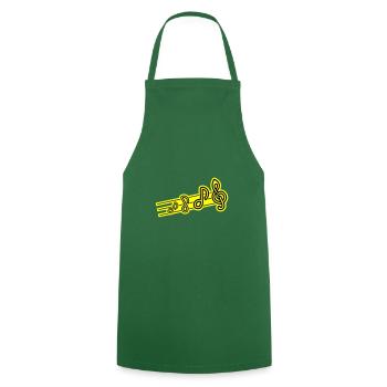 Music Symbol clef - Cooking Apron - green - Front - AI Model Male 185 dark (185cm)
