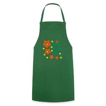 Child of the 70s - Tablier de cuisine - vert foncé - Devant - AI Model Male 185 dark (185cm)