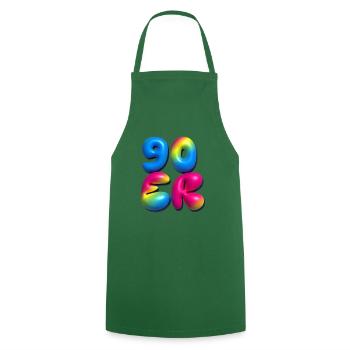 90s,retro,balloons,3d,90s,colorful - Cooking Apron - green - Front - AI Model Male 185 dark (185cm)
