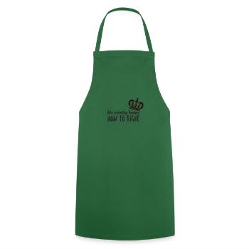 Cette princesse sait se battre - Tablier de cuisine - vert foncé - Devant - AI Model Male 185 dark (185cm)