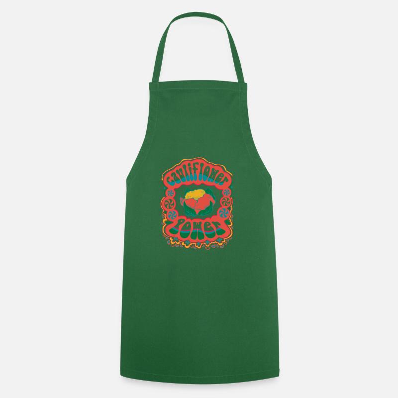 Puissance du chou-fleur - Tablier de cuisine - vert foncé