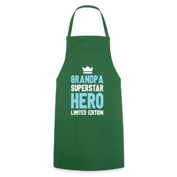 Grand-père en édition limitée disant - Tablier de cuisine - vert foncé - Devant - AI Model Male 185 dark (185cm)