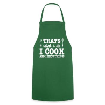 That s what I do i cook - lustige Grill Geschenke - Kochschürze - Grün - Vorne - AI Model Male 185 dark (185cm)