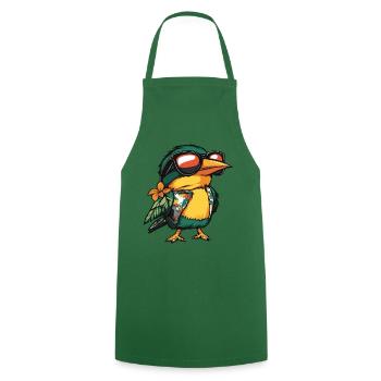 Kolibri Vogel Lustig Sommer - Kochschürze - Grün - Vorne - AI Model Male 185 dark (185cm)