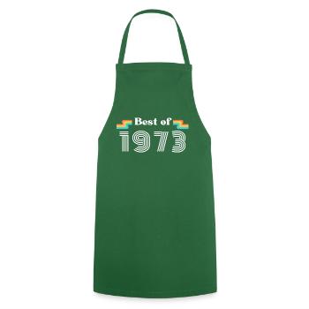 Best of 1973 Vintage Geburtstag Retro Jahrgang - Kochschürze - Grün - Vorne - AI Model Male 185 dark (185cm)