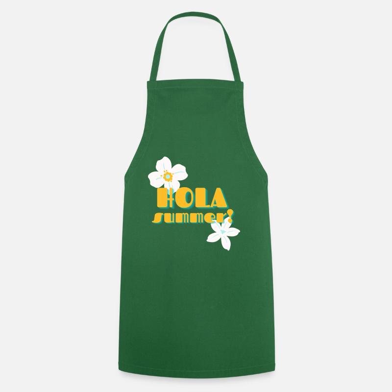 Hello Summer - Cooking Apron - green