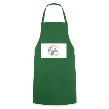 Guadeloupe dans mon coeur - Tablier de cuisine - vert foncé - Devant - AI Model Male 185 dark (185cm)