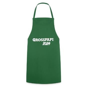 Grosspapi 2024 Befördert zum Grosspapi Opa Schweiz - Kochschürze - Grün - Vorne - AI Model Male 185 dark (185cm)