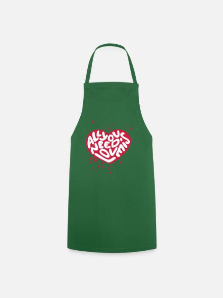 All you need is love - Cooking Apron - green
