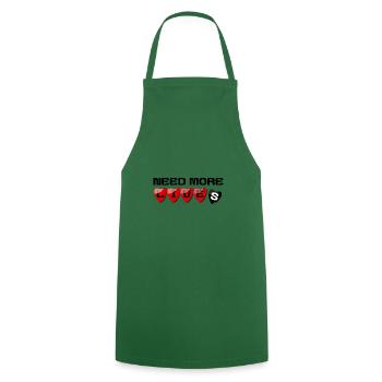 It needs more lives - Cooking Apron - green - Front - AI Model Male 185 dark (185cm)