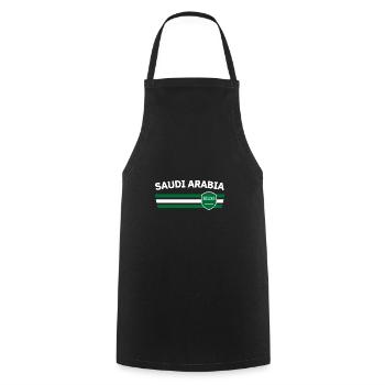 Saudi Arabia fan tshirt for global competitions - Cooking Apron - black - Front - AI Model Male 185 dark (185cm)