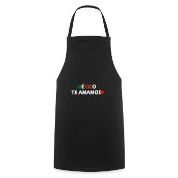 FIERTÉ MEXICAINE - Tablier de cuisine - noir - Devant - AI Model Male 185 dark (185cm)
